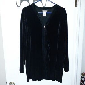 Coldwater Creek Jacket women's L Black top